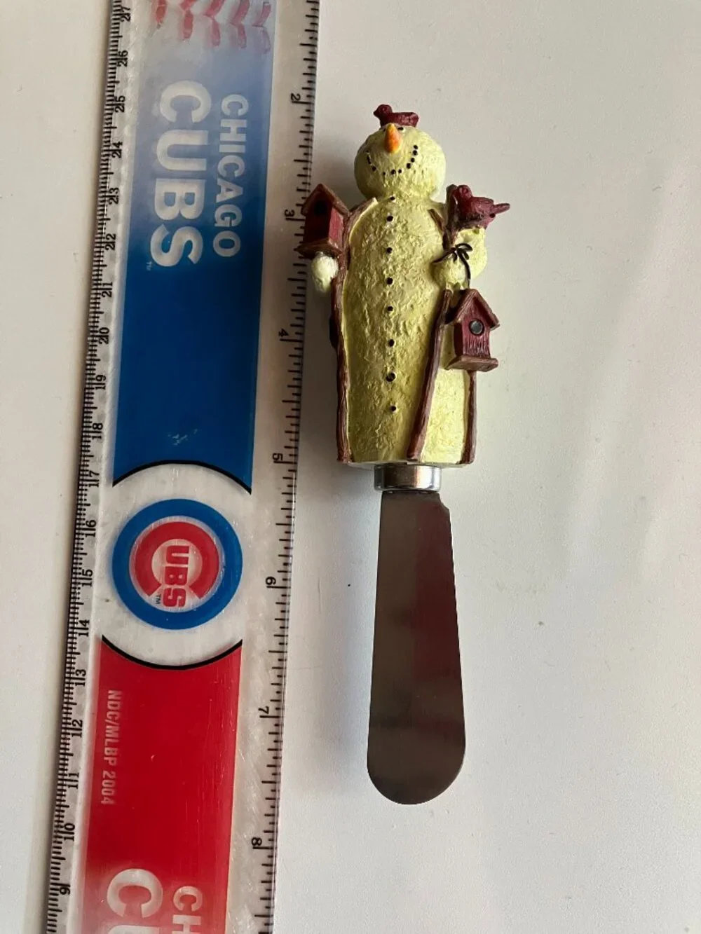 Set of 4 Snowman Spreader Knives
